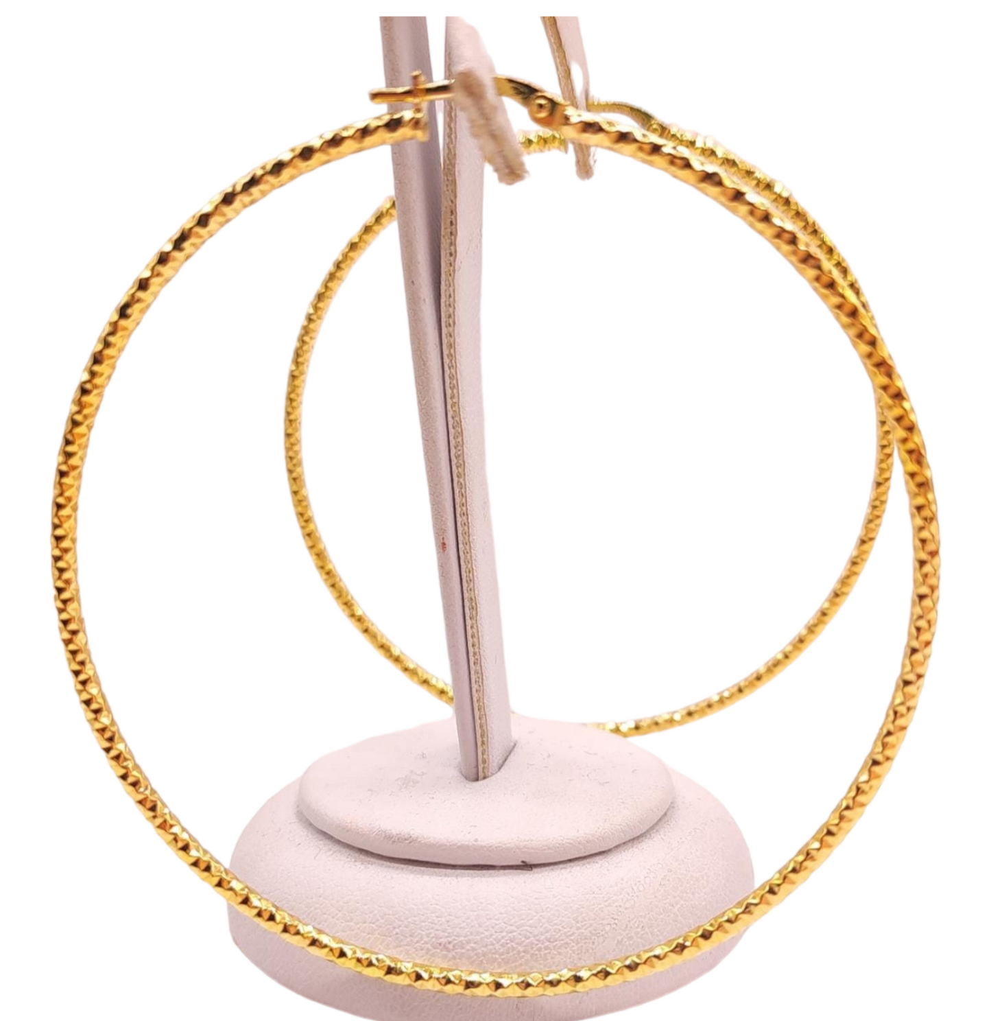 orecchini cerchio hop argento anelle da 6.5 cm