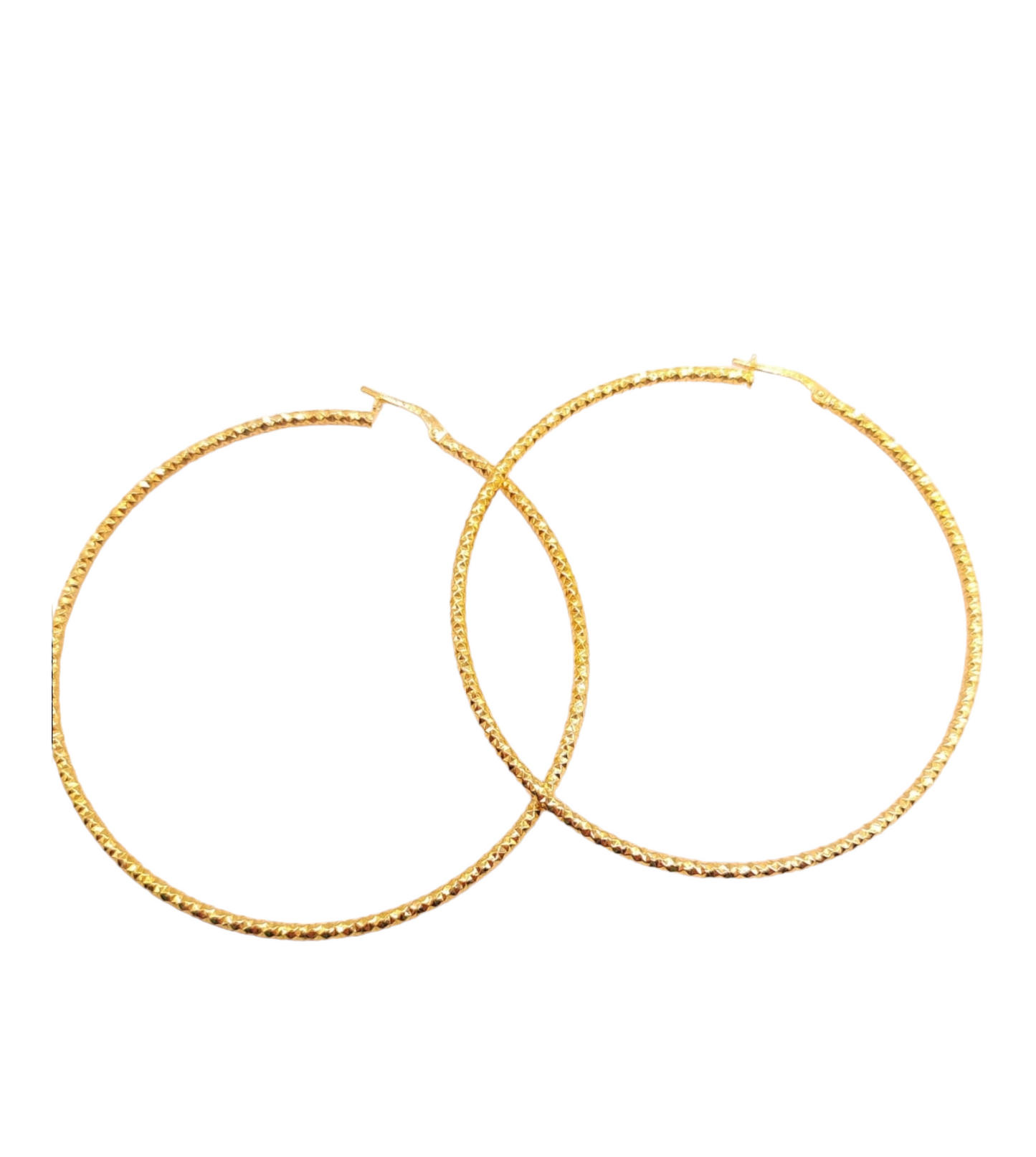 orecchini cerchio hop argento anelle da 6.5 cm