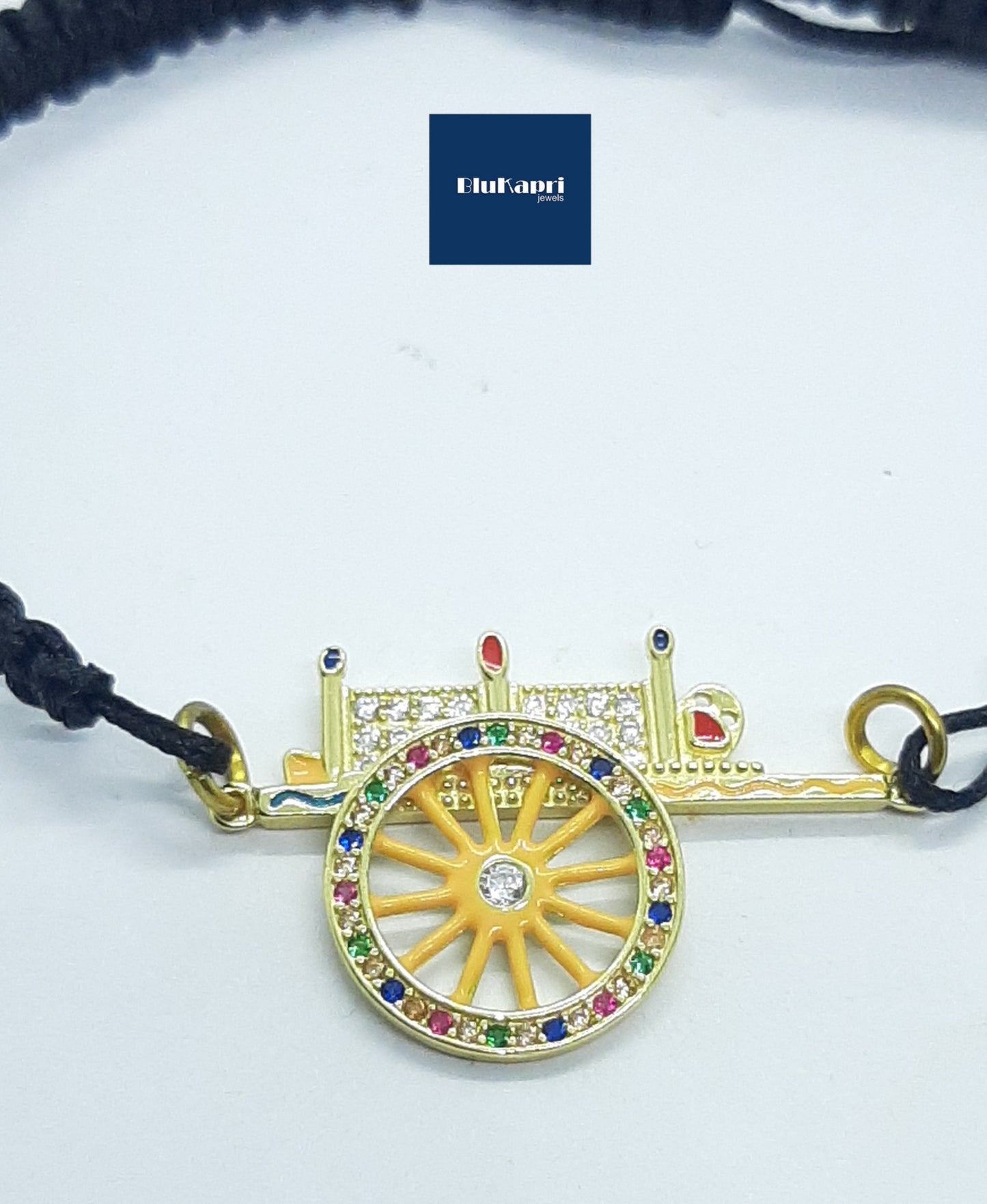 Bracciale carretto siciliano argento 925 laminato oro giallo
