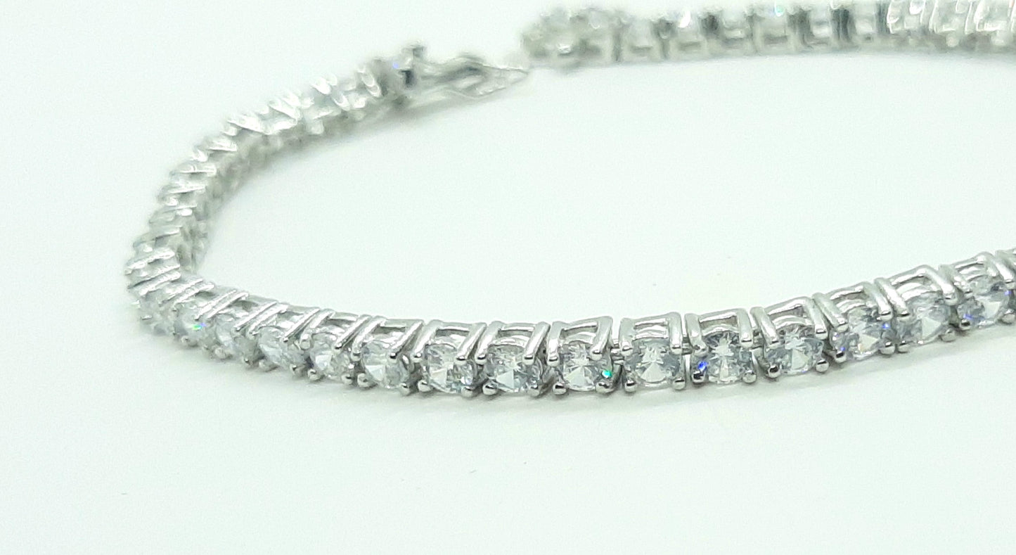 Bracciale tennis Argento 925 3 mm 18 cm