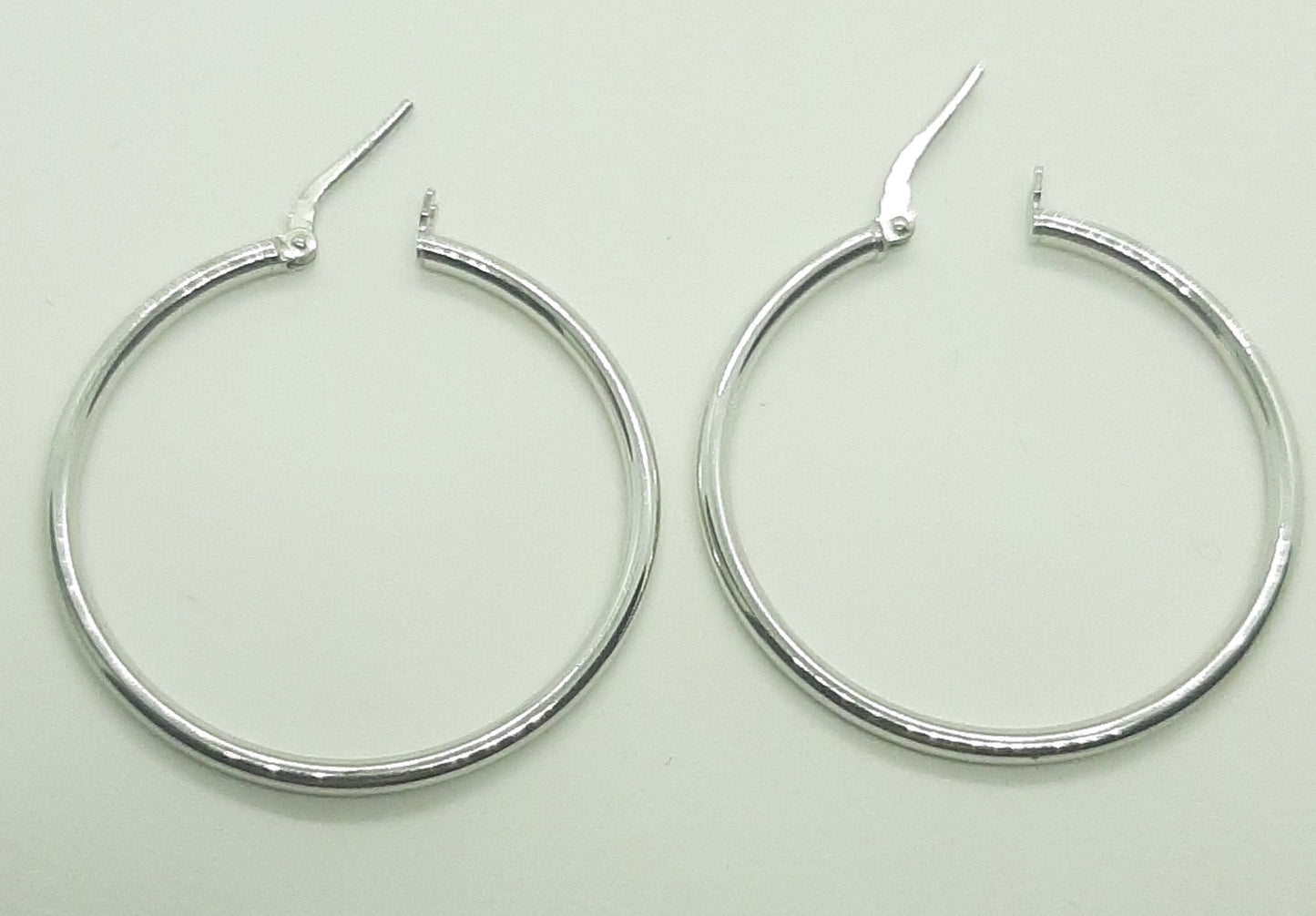 Orecchini in argento hop cerchio