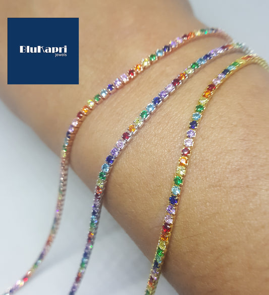 BRACCIALE TENNIS DONNA MULTICOLOR