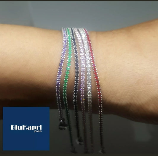 Bracciale tennis argento 1,8  mm